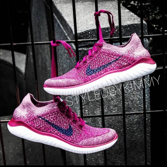 🌸 NIKE FREE RN Flyknit sneakers running shoes - Picture 3 of 7